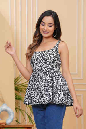 Sleevless Short Kurti